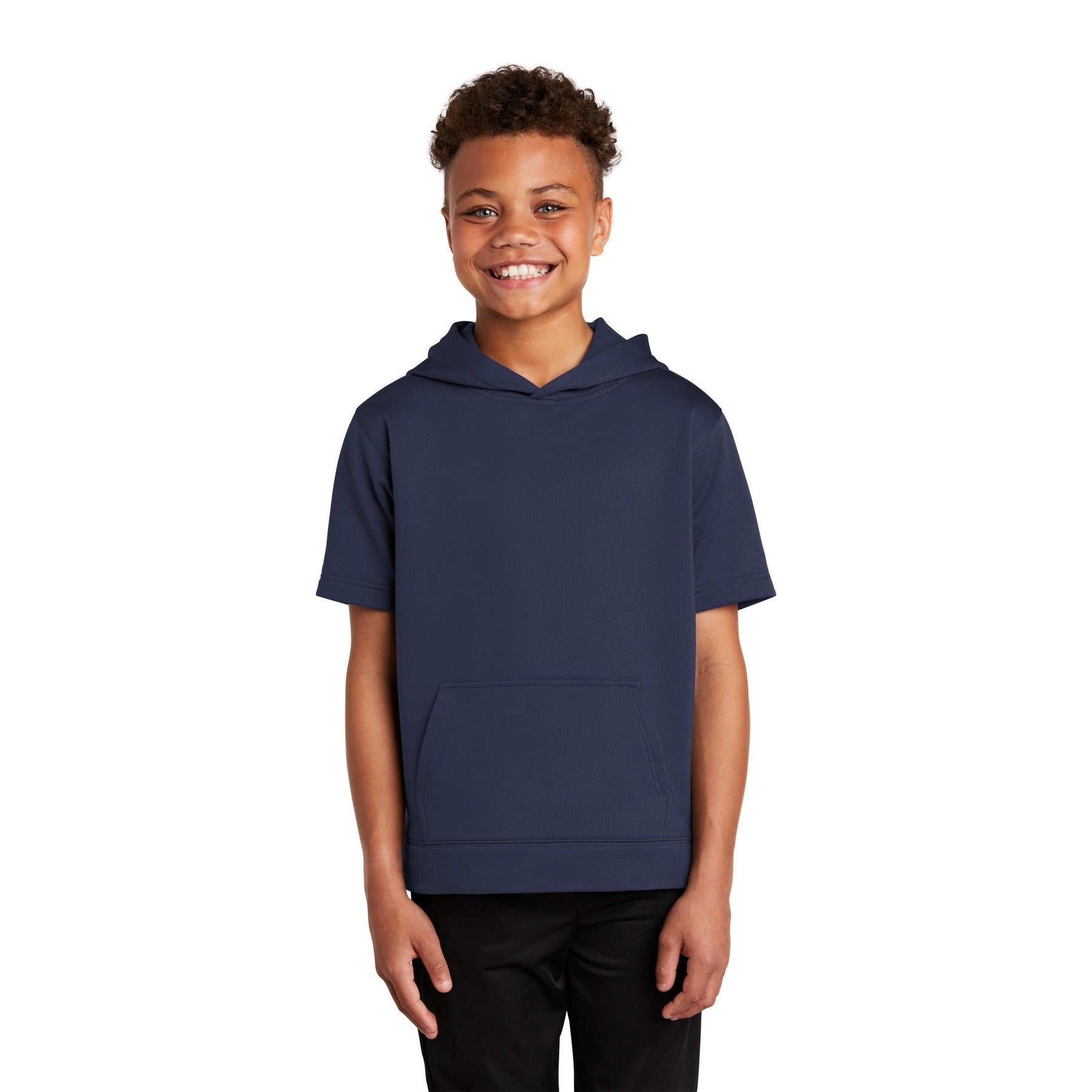 Sport-Tek-Sport-Tek ® Youth Sport-Wick ® Fleece Short Sleeve Hooded Pullover. YST251-MedTech-4
